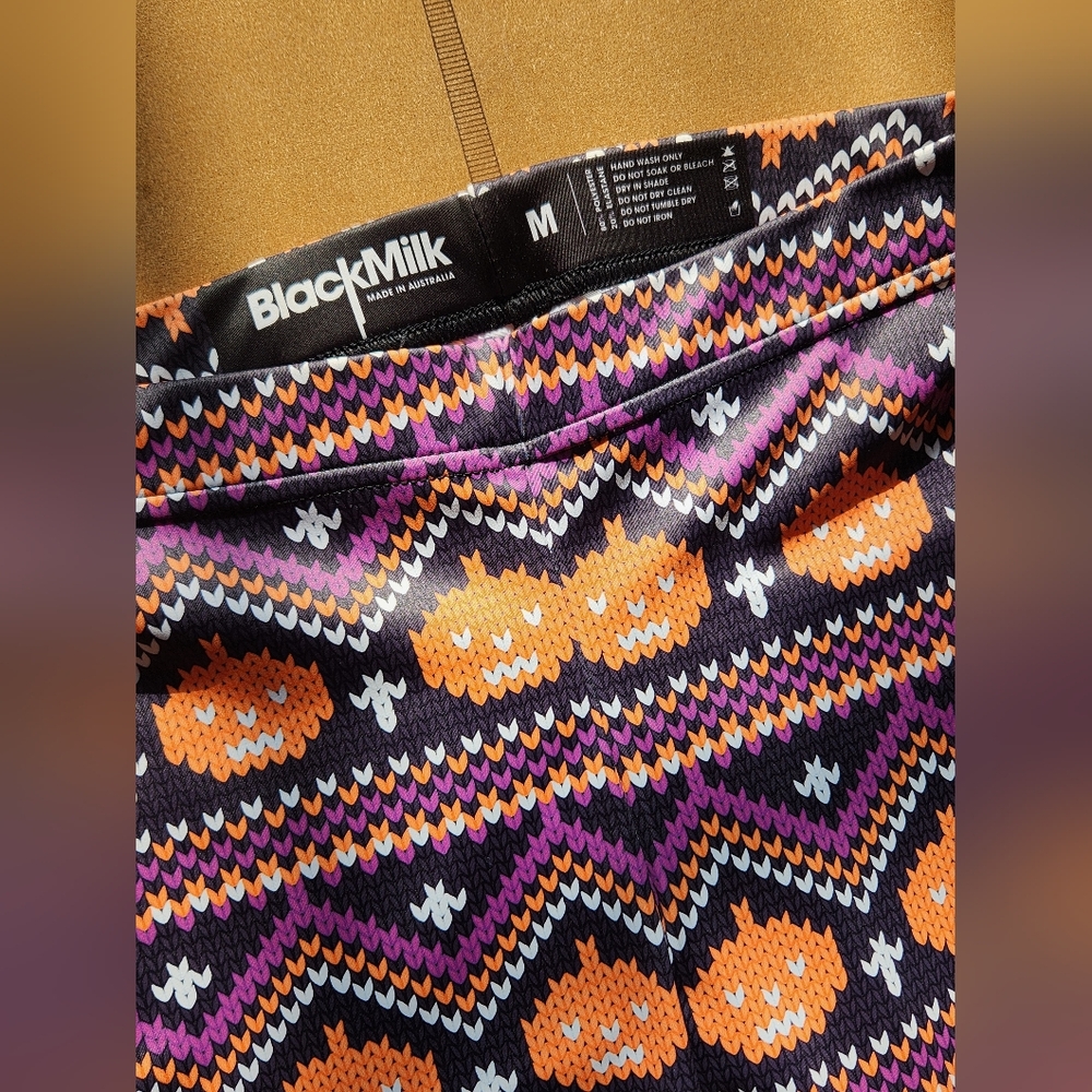 Pumpkin Knit HWMF Leggings M Blackmilk Clothing Sold Out